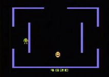 une photo d'Ã©cran de Berzerk sur Atari 2600